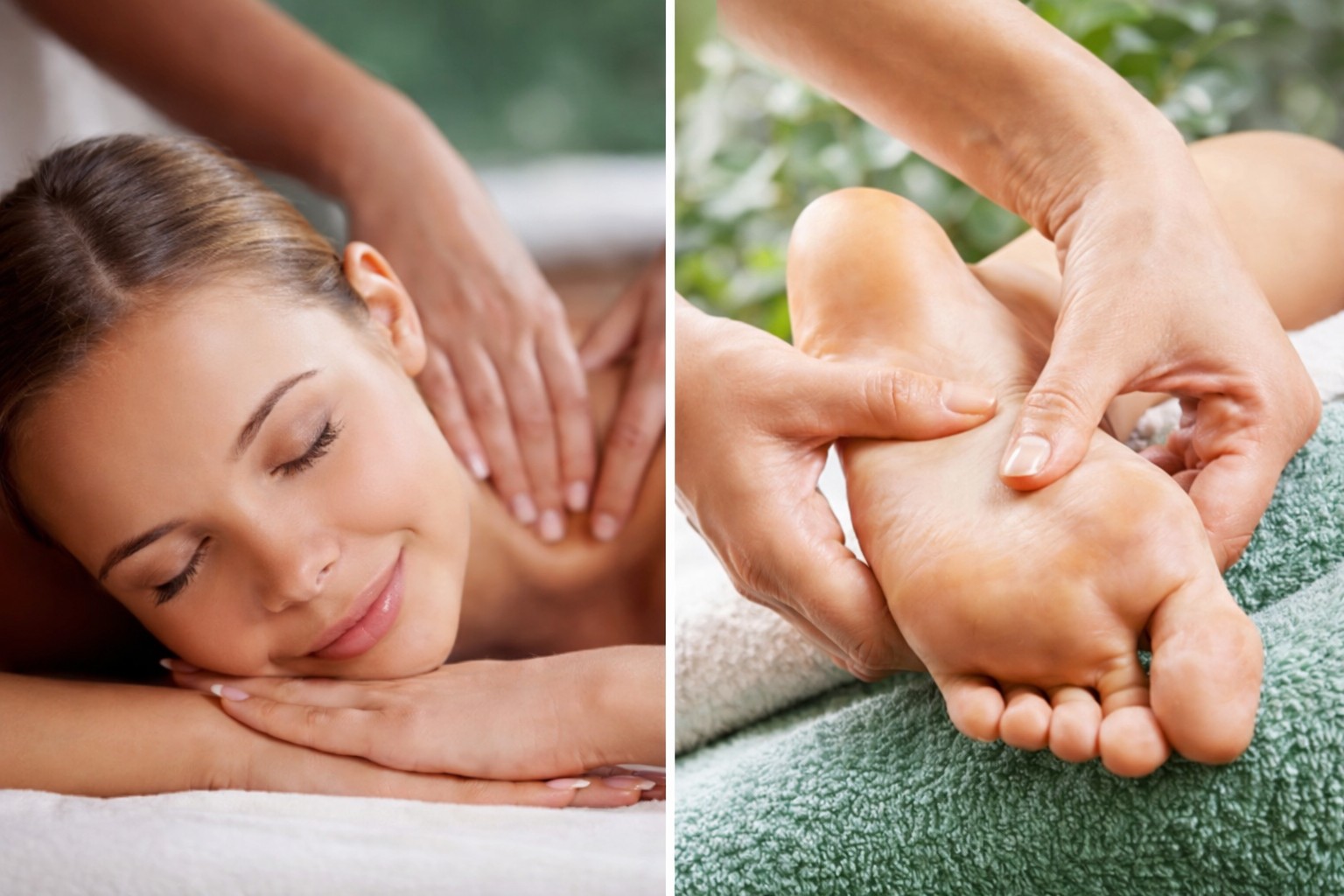 Testmasszázs és talpreflexológiás kezelés